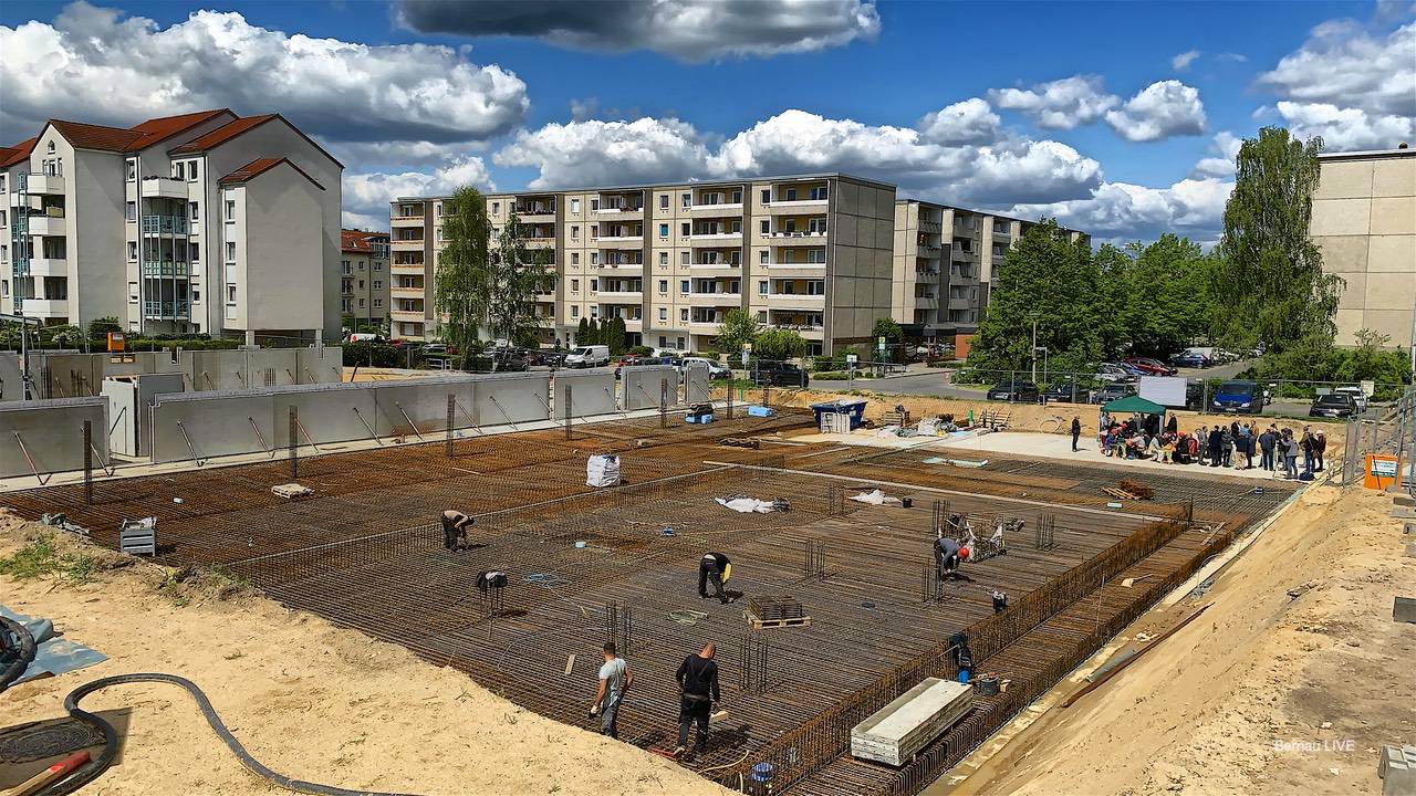 WOBAU: Grundsteinlegung für 70 neue Wohnungen in Bernau Süd