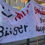Solidarisches Abendessen vor dem Rathaus in Biesenthal 8 Bernau LIVE
