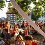 Solidarisches Abendessen vor dem Rathaus in Biesenthal 6 Bernau LIVE