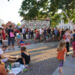 Solidarisches Abendessen vor dem Rathaus in Biesenthal 3 Bernau LIVE