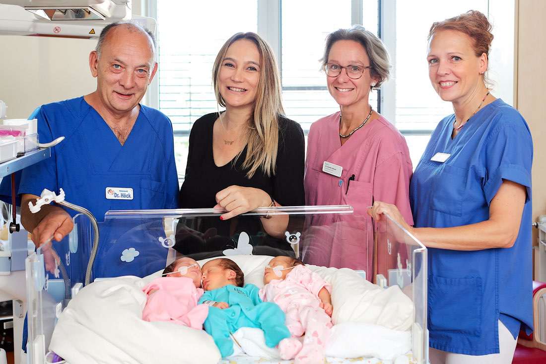 Glückwunsch und alles Gute: Drillinge im Helios Klinikum Berlin-Buch 2 Bernau LIVE