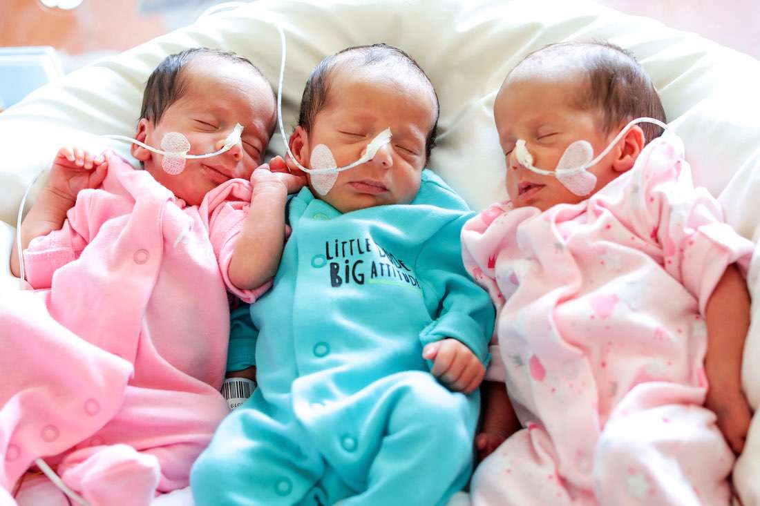 Glückwunsch und alles Gute: Drillinge im Helios Klinikum Berlin-Buch 4 Bernau LIVE