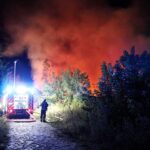 Schönwalde: Vollbrand eines Nebengebäudes von Schloss Dammsmühle 11 Bernau LIVE