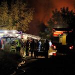 Schönwalde: Vollbrand eines Nebengebäudes von Schloss Dammsmühle 13 Bernau LIVE