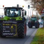 Traktoren-Sternfahrt nach Kundgebung in Berlin wieder auf Heimfahrt 2 Bernau LIVE