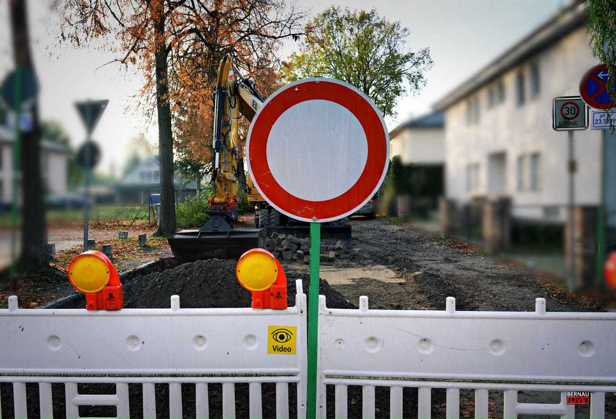 Bis Ende November: Sperrung der Waldstraße in Schönow 6 Bernau LIVE