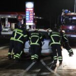 Unfall: Fahrzeug fährt in Mittelinsel auf der Rüdnitzer Chaussee 4 Bernau LIVE