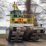 Schwimmbagger hilft seit heute bei der Munitionssuche im Wandlitzsee 5 Bernau LIVE