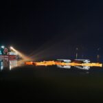 Große Rettungsaktion zur Bergung des Schwimmbaggers aus dem Wandlitzsee 5 Bernau LIVE