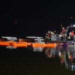 Große Rettungsaktion zur Bergung des Schwimmbaggers aus dem Wandlitzsee 10 Bernau LIVE