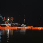 Große Rettungsaktion zur Bergung des Schwimmbaggers aus dem Wandlitzsee 23 Bernau LIVE