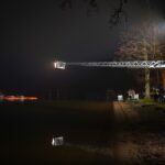Große Rettungsaktion zur Bergung des Schwimmbaggers aus dem Wandlitzsee 25 Bernau LIVE