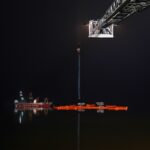 Große Rettungsaktion zur Bergung des Schwimmbaggers aus dem Wandlitzsee 24 Bernau LIVE