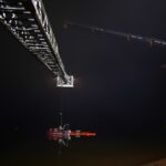 Große Rettungsaktion zur Bergung des Schwimmbaggers aus dem Wandlitzsee 28 Bernau LIVE