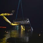 Große Rettungsaktion zur Bergung des Schwimmbaggers aus dem Wandlitzsee 31 Bernau LIVE