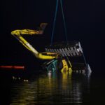 Große Rettungsaktion zur Bergung des Schwimmbaggers aus dem Wandlitzsee 32 Bernau LIVE