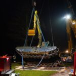 Große Rettungsaktion zur Bergung des Schwimmbaggers aus dem Wandlitzsee 42 Bernau LIVE
