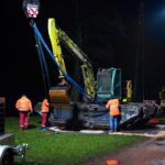 Große Rettungsaktion zur Bergung des Schwimmbaggers aus dem Wandlitzsee 45 Bernau LIVE