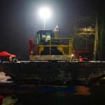 Große Rettungsaktion zur Bergung des Schwimmbaggers aus dem Wandlitzsee 49 Bernau LIVE