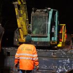 Große Rettungsaktion zur Bergung des Schwimmbaggers aus dem Wandlitzsee 55 Bernau LIVE