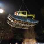 Große Rettungsaktion zur Bergung des Schwimmbaggers aus dem Wandlitzsee 54 Bernau LIVE