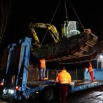 Große Rettungsaktion zur Bergung des Schwimmbaggers aus dem Wandlitzsee 57 Bernau LIVE
