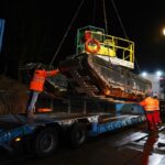 Große Rettungsaktion zur Bergung des Schwimmbaggers aus dem Wandlitzsee 58 Bernau LIVE
