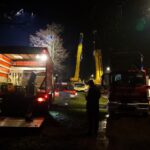 Große Rettungsaktion zur Bergung des Schwimmbaggers aus dem Wandlitzsee 59 Bernau LIVE