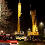 Große Rettungsaktion zur Bergung des Schwimmbaggers aus dem Wandlitzsee 61 Bernau LIVE