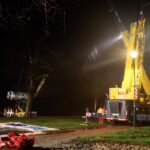 Große Rettungsaktion zur Bergung des Schwimmbaggers aus dem Wandlitzsee 67 Bernau LIVE