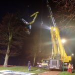 Große Rettungsaktion zur Bergung des Schwimmbaggers aus dem Wandlitzsee 69 Bernau LIVE