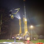 Große Rettungsaktion zur Bergung des Schwimmbaggers aus dem Wandlitzsee 68 Bernau LIVE