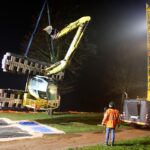 Große Rettungsaktion zur Bergung des Schwimmbaggers aus dem Wandlitzsee 73 Bernau LIVE