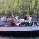 Frachtschiff havarierte auf dem Oder-Havel-Kanal bei Marienwerder 3 Bernau LIVE