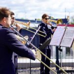 Polizei-Posaunenchor auf dem Dach des Rathauses in Bernau 5 Bernau LIVE