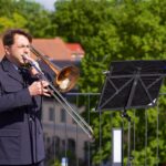 Polizei-Posaunenchor auf dem Dach des Rathauses in Bernau 9 Bernau LIVE