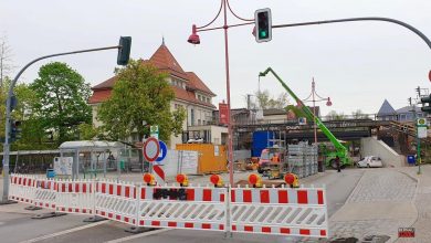 Zepernick: Straßenbauarbeiten an der EÜ Schönower Straße verlängert 7 Bahnhof Zepernick - Bernau LIVE
