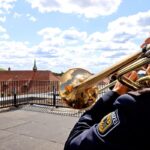 Polizei-Posaunenchor auf dem Dach des Rathauses in Bernau 11 Bernau LIVE