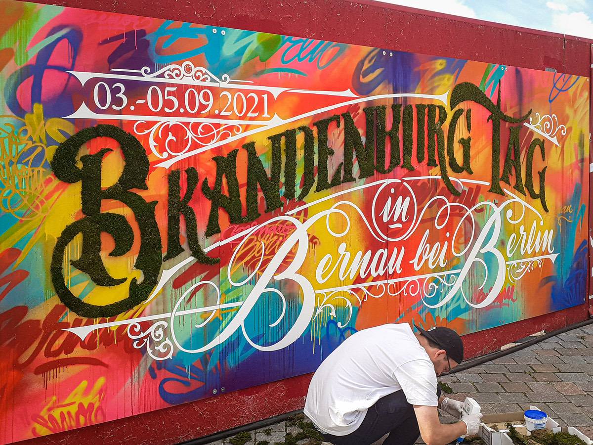 Bernau, Moos-Graffiti, Kunst, Bernau LIVE