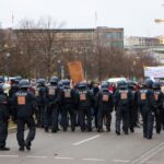 Wasserwerfer bei Corona-Demonstrationen in Berlin 11 Bernau LIVE