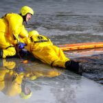 Feuerwehrübung zur Eisrettung am Wukensee in Biesenthal 5 Bernau LIVE