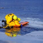 Feuerwehrübung zur Eisrettung am Wukensee in Biesenthal 2 Bernau LIVE