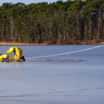 Feuerwehrübung zur Eisrettung am Wukensee in Biesenthal 7 Bernau LIVE