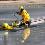 Feuerwehrübung zur Eisrettung am Wukensee in Biesenthal 13 Bernau LIVE