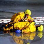Feuerwehrübung zur Eisrettung am Wukensee in Biesenthal 19 Bernau LIVE