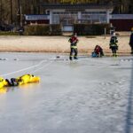 Feuerwehrübung zur Eisrettung am Wukensee in Biesenthal 18 Bernau LIVE