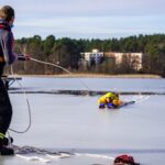 Feuerwehrübung zur Eisrettung am Wukensee in Biesenthal 27 Bernau LIVE