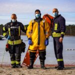 Feuerwehrübung zur Eisrettung am Wukensee in Biesenthal 32 Bernau LIVE