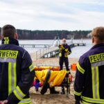 Feuerwehrübung zur Eisrettung am Wukensee in Biesenthal 37 Bernau LIVE