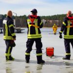 Feuerwehrübung zur Eisrettung am Wukensee in Biesenthal 38 Bernau LIVE